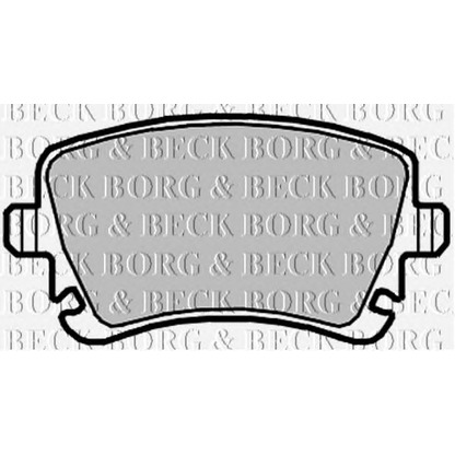 Photo Brake Pad Set, disc brake BORG & BECK BBP2139