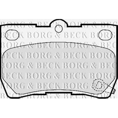 Фото Комплект тормозных колодок, дисковый тормоз BORG & BECK BBP2157