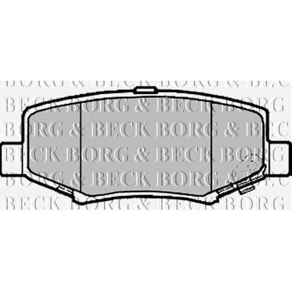 Photo Brake Pad Set, disc brake BORG & BECK BBP2208