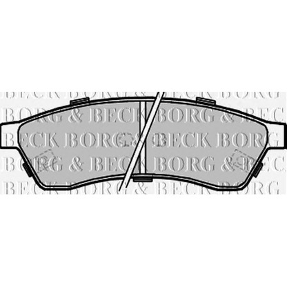 Photo Brake Pad Set, disc brake BORG & BECK BBP2211