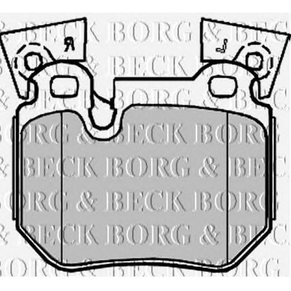 Фото Комплект тормозных колодок, дисковый тормоз BORG & BECK BBP2219