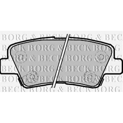 Photo Brake Pad Set, disc brake BORG & BECK BBP2220