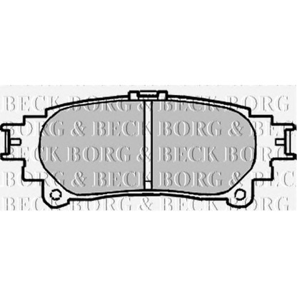 Zdjęcie Zestaw klocków hamulcowych, hamulce tarczowe BORG & BECK BBP2222