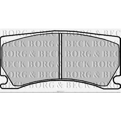 Photo Brake Pad Set, disc brake BORG & BECK BBP2327
