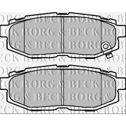 Photo Brake Pad Set, disc brake BORG & BECK BBP2372