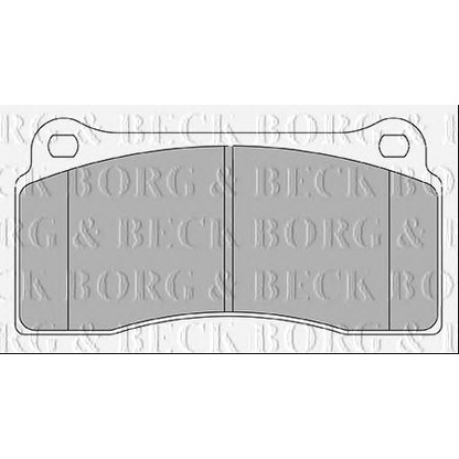 Photo Brake Pad Set, disc brake BORG & BECK BBP2437