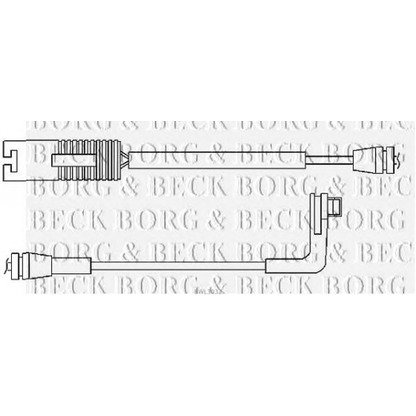 Photo Warning Contact, brake pad wear BORG & BECK BWL3032