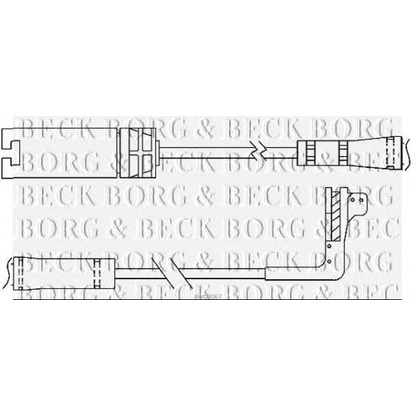 Foto Warnkontakt, Bremsbelagverschleiß BORG & BECK BWL3067