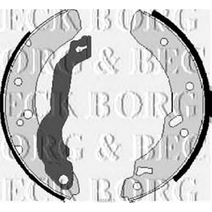 Photo Brake Shoe BORG & BECK BBS6015