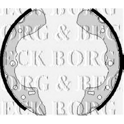 Photo Brake Shoe Set BORG & BECK BBS6120