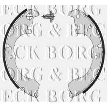 Photo Brake Shoe Set BORG & BECK BBS6122