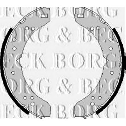 Photo Brake Shoe BORG & BECK BBS6150