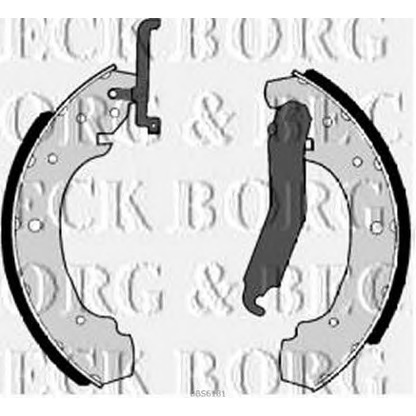 Фото Комплект тормозных колодок BORG & BECK BBS6181