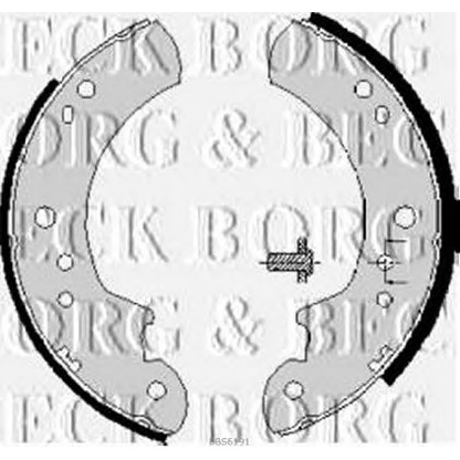 Photo Brake Shoe BORG & BECK BBS6191