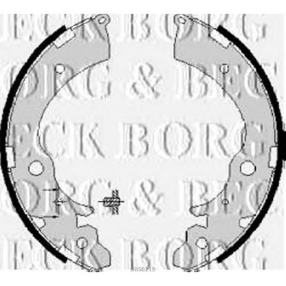 Foto Bremsbackensatz BORG & BECK BBS6218