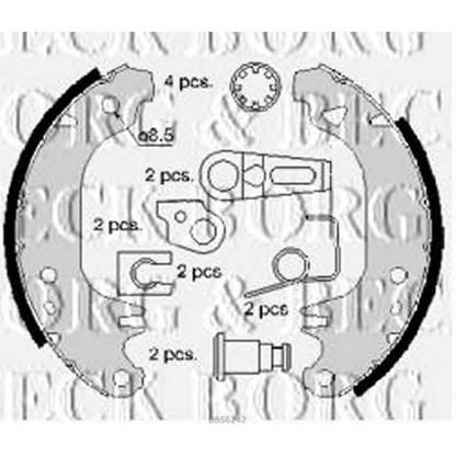 Фото Комплект тормозных колодок BORG & BECK BBS6242