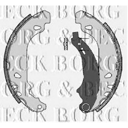 Photo Brake Shoe Set BORG & BECK BBS6243