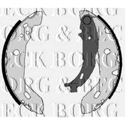 Photo Brake Shoe Set BORG & BECK BBS6279