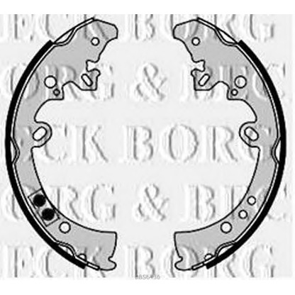 Photo Brake Shoe Set BORG & BECK BBS6436