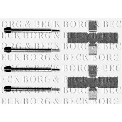 Фото Комплектующие, тормозные колодки BORG & BECK BBK1002