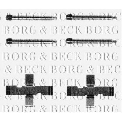 Фото Комплектующие, тормозные колодки BORG & BECK BBK1033
