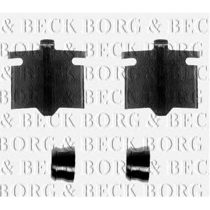 Photo Accessory Kit, brake pad BORG & BECK BBK1046