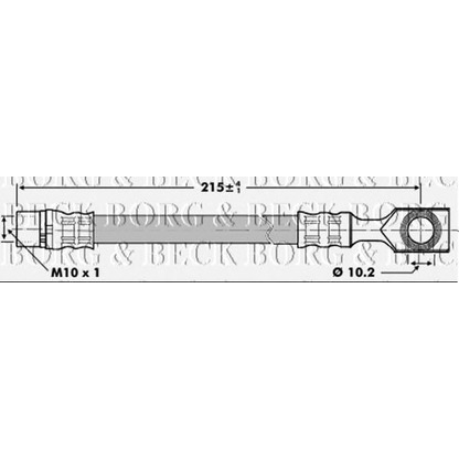 Foto Bremsschlauch BORG & BECK BBH6828