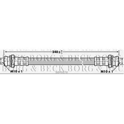 Фото Тормозной шланг BORG & BECK BBH6878