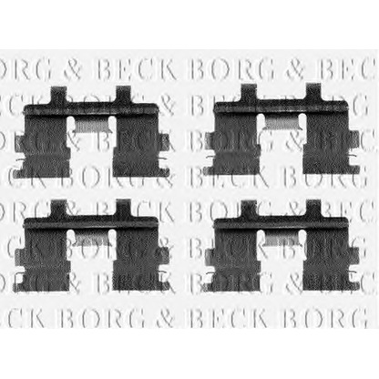 Photo Accessory Kit, brake pad BORG & BECK BBK1142