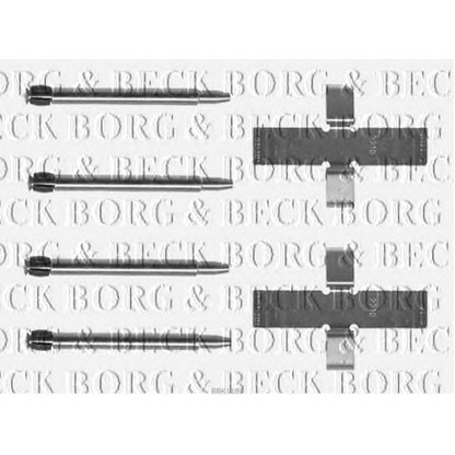 Photo Kit d'accessoires, plaquette de frein BORG & BECK BBK1186