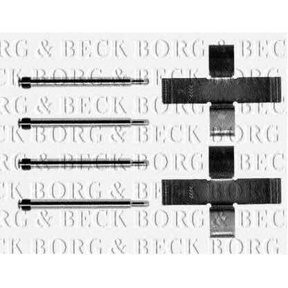Photo Kit d'accessoires, plaquette de frein BORG & BECK BBK1191