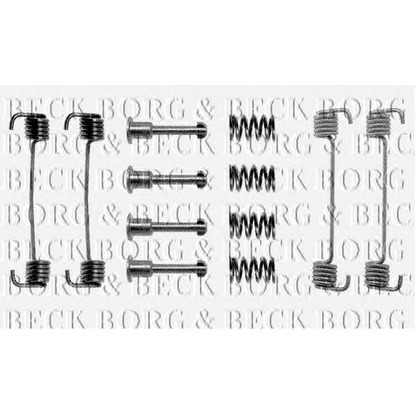 Photo Kit d'accessoires, plaquette de frein à disque BORG & BECK BBK6002