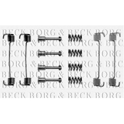 Foto Kit accessori, Pastiglia freno BORG & BECK BBK6002