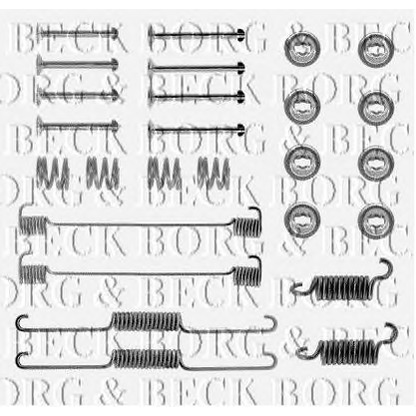 Foto Kit accessori, Ganasce freno BORG & BECK BBK6021