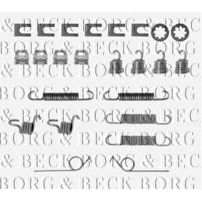 Foto Zubehörsatz, Bremsbacken BORG & BECK BBK6022