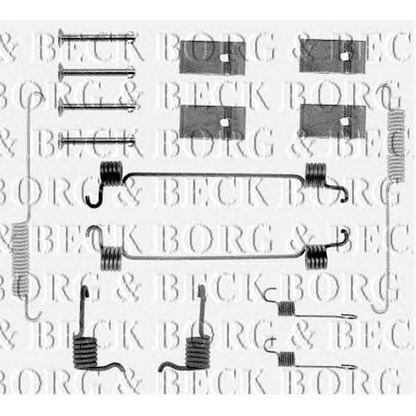 Photo Kit d'accessoires, mâchoire de frein BORG & BECK BBK6025