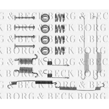 Photo Accessory Kit, brake shoes BORG & BECK BBK6032