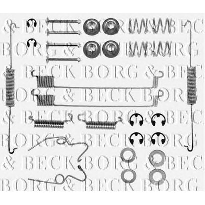 Photo Kit d'accessoires, mâchoire de frein BORG & BECK BBK6035