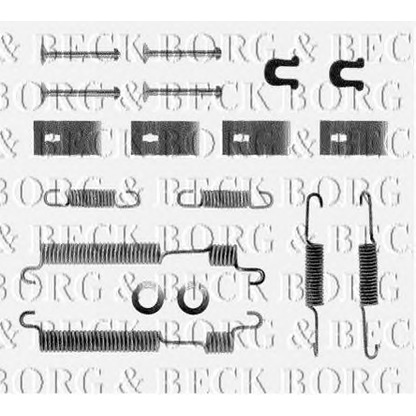 Photo Kit d'accessoires, mâchoire de frein BORG & BECK BBK6040