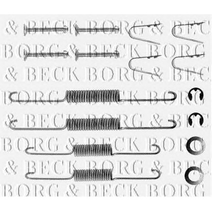 Photo Kit d'accessoires, mâchoire de frein BORG & BECK BBK6051