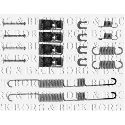 Photo Kit d'accessoires, mâchoire de frein BORG & BECK BBK6109