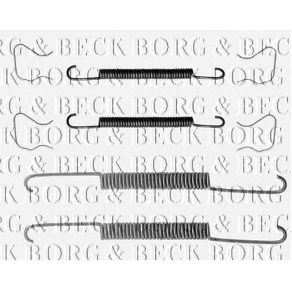 Photo Accessory Kit, brake shoes BORG & BECK BBK6117