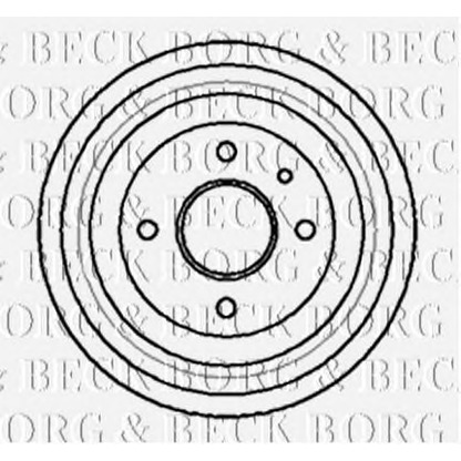 Foto Bremstrommel BORG & BECK BBR7010