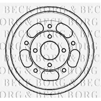 Photo Tambour de frein BORG & BECK BBR7177