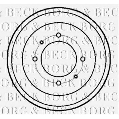 Фото Тормозной барабан BORG & BECK BBR7190