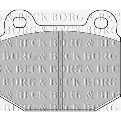 Photo Kit de plaquettes de frein, frein à disque BORG & BECK BBP1005