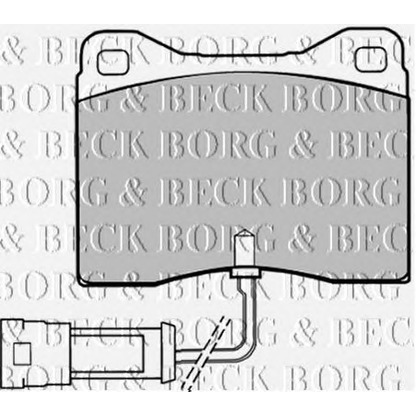 Фото Комплект тормозных колодок, дисковый тормоз BORG & BECK BBP1008