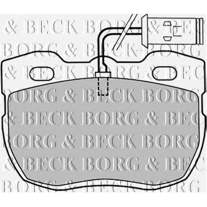 Photo Brake Pad Set, disc brake BORG & BECK BBP1028