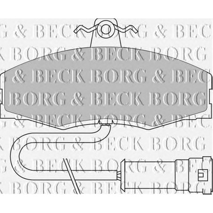 Фото Комплект тормозных колодок, дисковый тормоз BORG & BECK BBP1060