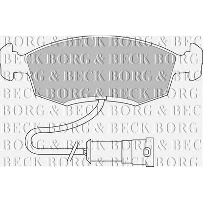 Фото Комплект тормозных колодок, дисковый тормоз BORG & BECK BBP1096